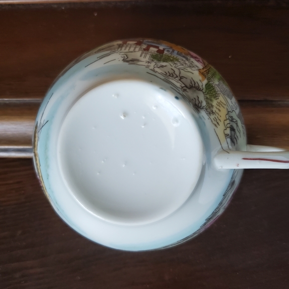 Vintage Japanese Teacup & Saucer Mt. Fuji Made in Japan - Picture 5 of 11